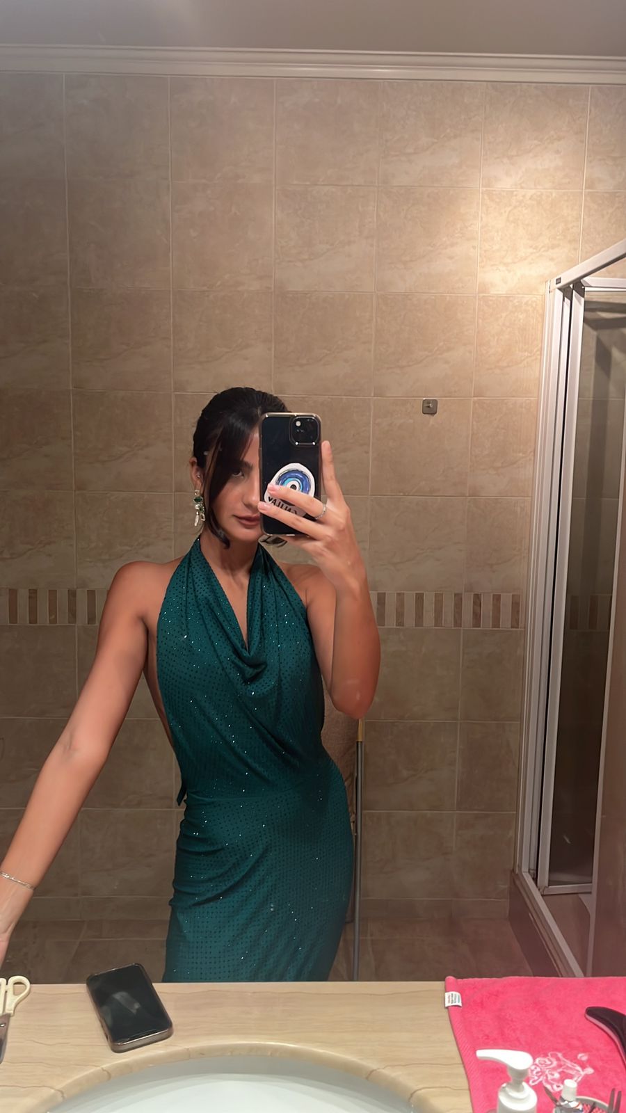 Backless Emerald Dress