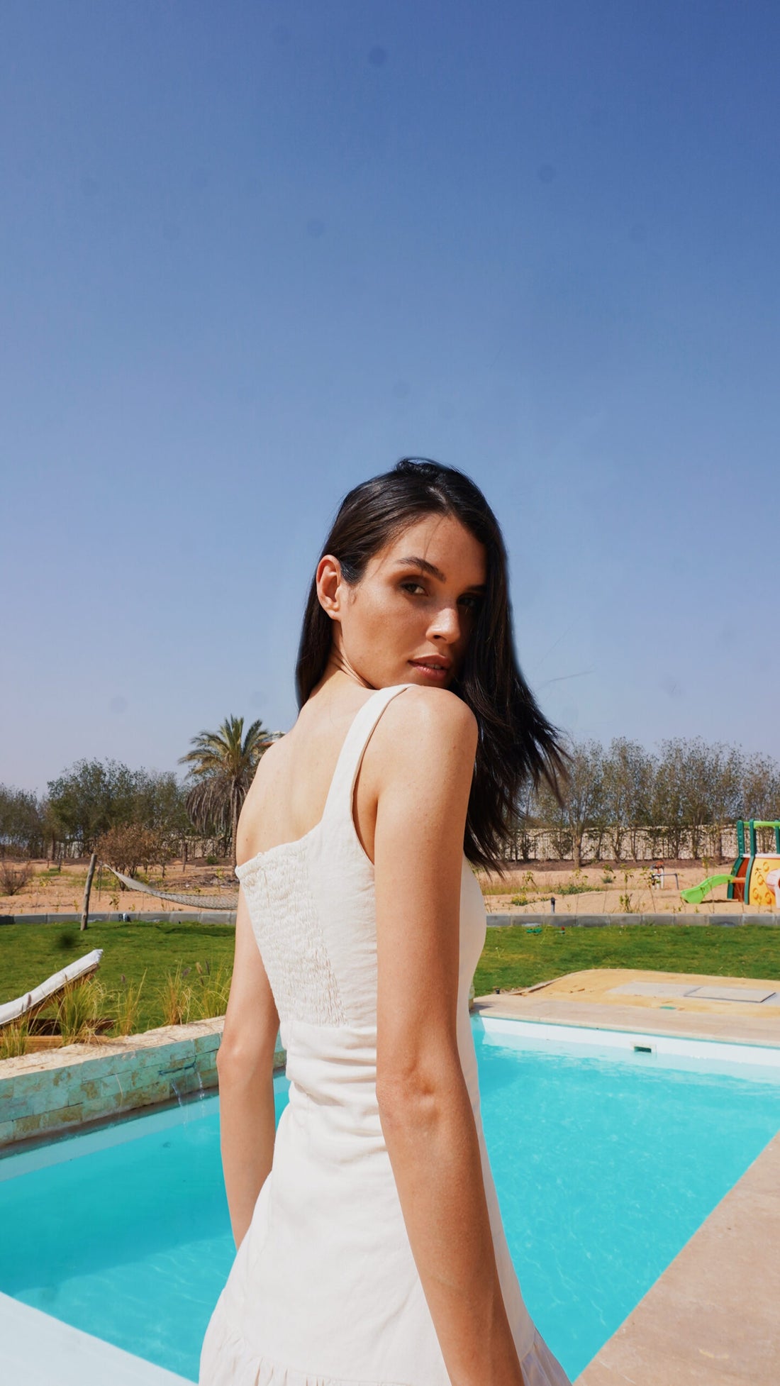SELENA LINEN DRESS