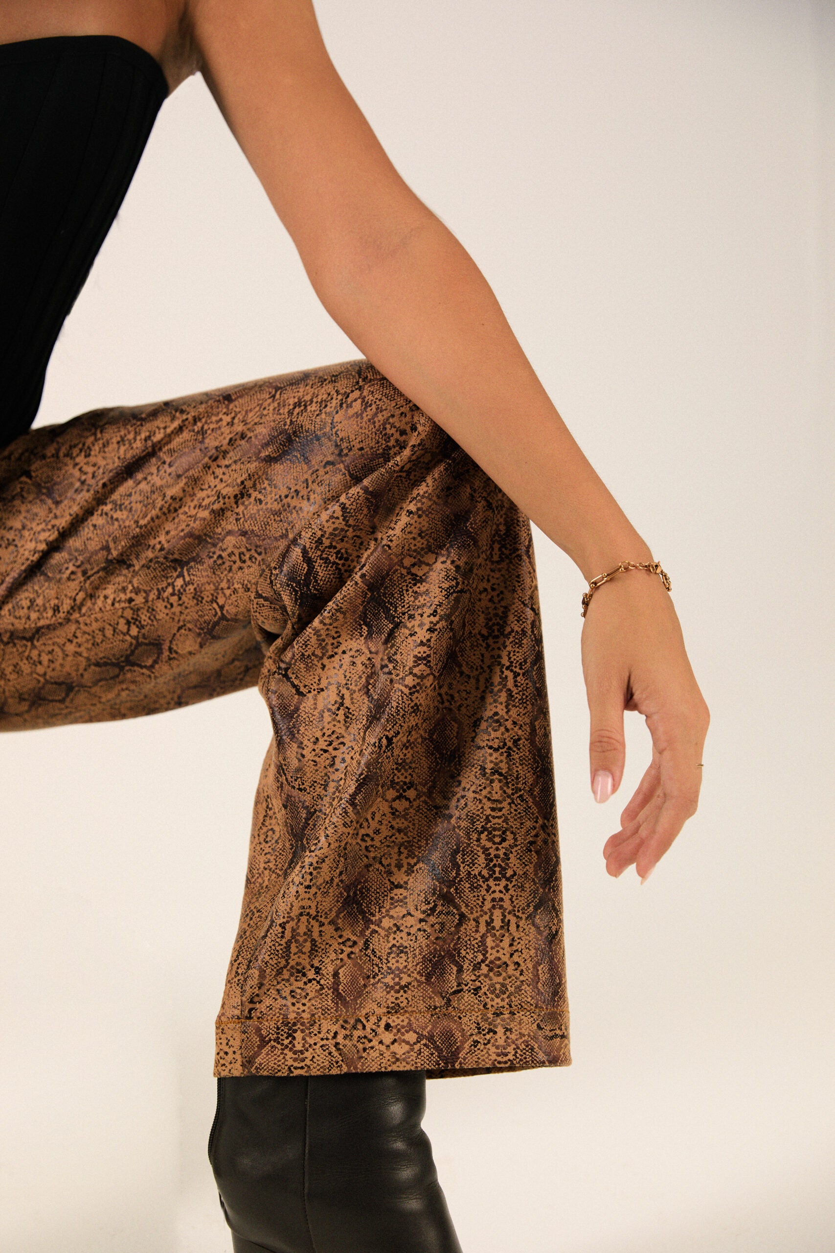 Snake print pants